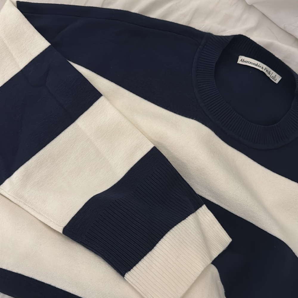 Abercrombie Crewneck Striped Sweater